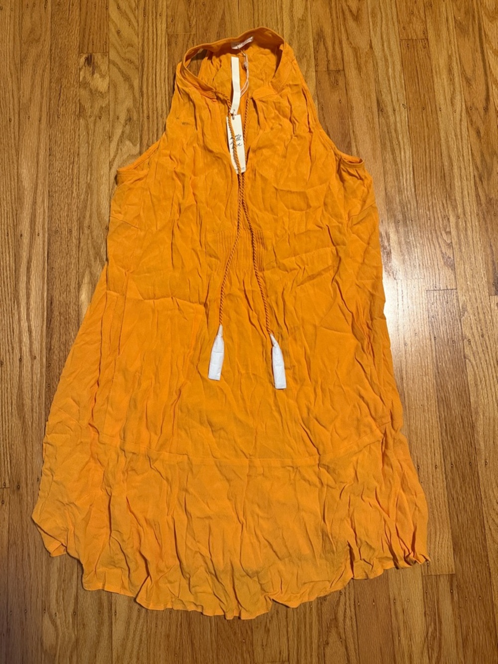 lovestitch Bright Orange/Yellowish Midi Dress